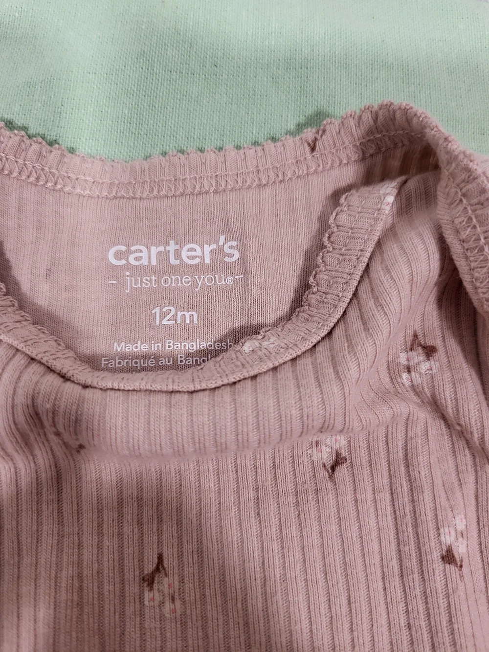Carter's Baby Girl Matching Sets in Burgundy, Mauve, Blush, Pink, Sage